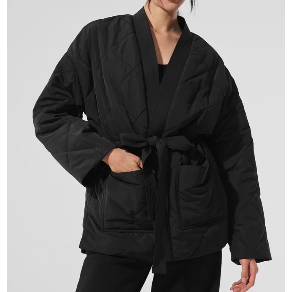 ALO Yoga Quilted Jacket with Wrap Closure